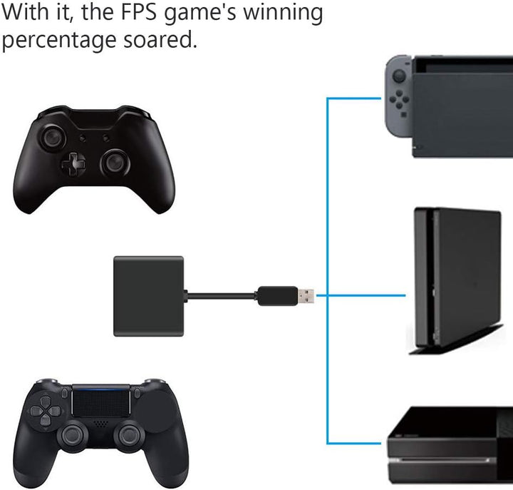 ASHATA USB-Adapter Gaming Tastatur und Maus, Maus und Tastatur Konverter Adapter für PS4/PS3/Xbox On