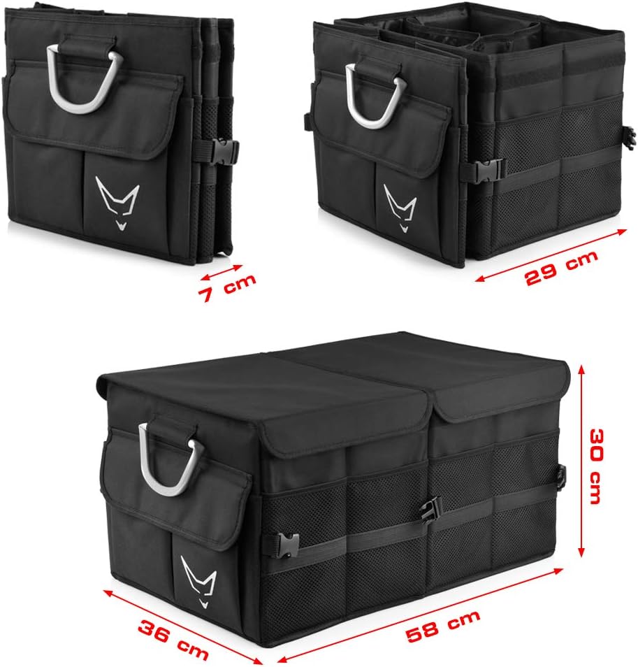 RACEFOXX Kofferraum Klappbox Box faltbar Autobox Transportbox Stauraum Organizer Kofferraumbox mit A