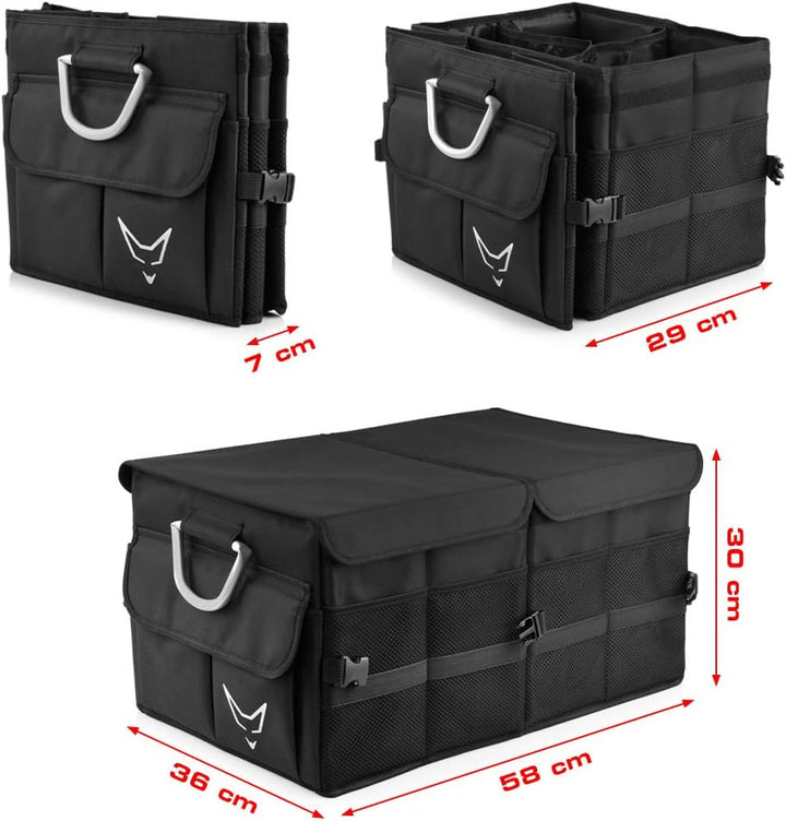 RACEFOXX Kofferraum Klappbox Box faltbar Autobox Transportbox Stauraum Organizer Kofferraumbox mit A