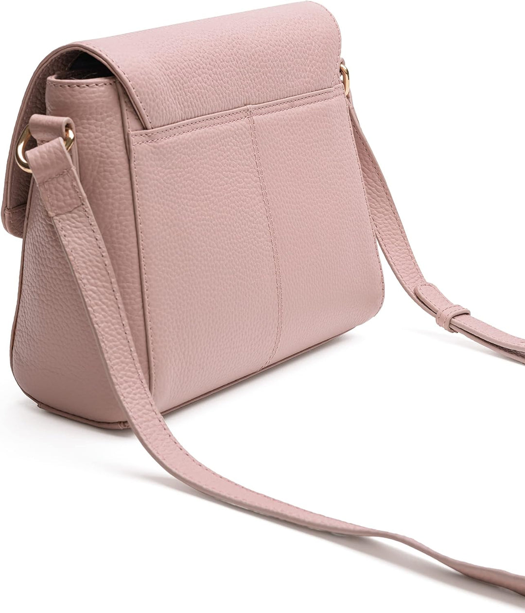Lazarotti Bologna Leder Umhängetasche Damen | verstellbarer Schultergurt | mittelgrosse Crossbody Ba