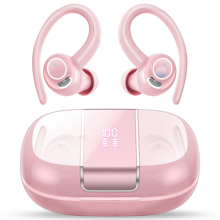 Csasan Bluetooth Kopfhörer Sport, in Ear Kopfhörer Kabellos Bluetooth 5.3 mit Ohrbügel, Hi-Fi Stereo