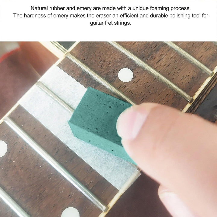 5pcs Guitar Fret String Eraser 180 400 1000 1500 2000 Körnchen Bund Poliergummiblöcke für Bässe Ukul