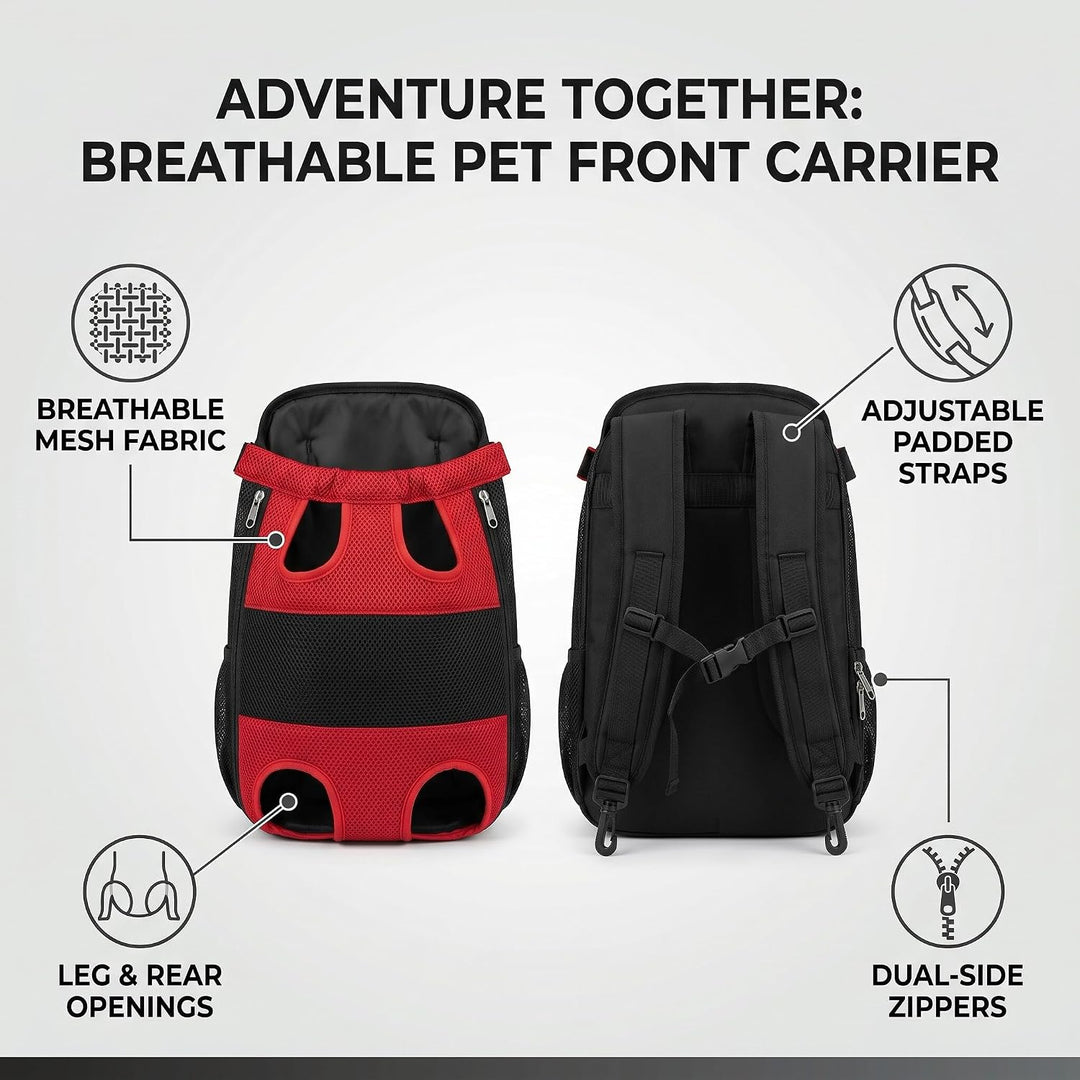 Haustiertrage Rucksack Hundetrage Brusttasche Freihändige Brusttrage Vierbeinige Rucksacktasche für