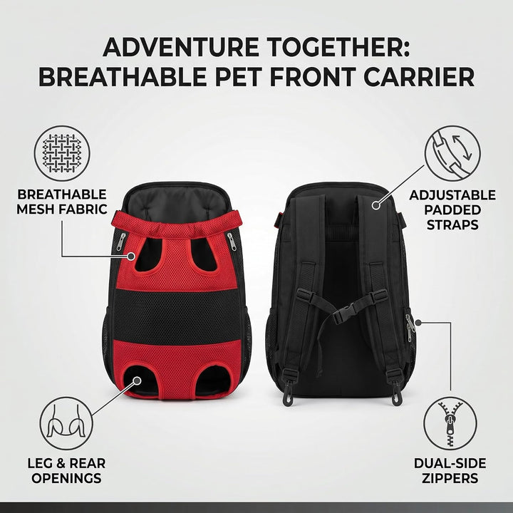 Haustiertrage Rucksack Hundetrage Brusttasche Freihändige Brusttrage Vierbeinige Rucksacktasche für