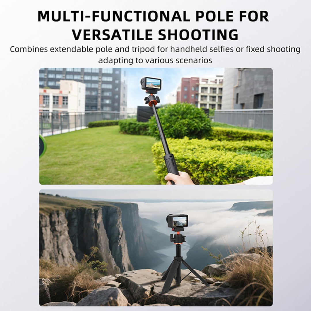 Schnellwechsel-Stativ Ausziehbarer Selfie-Stick für DJI Osmo Action 4/5 Pro, Multifunktionale Verlän