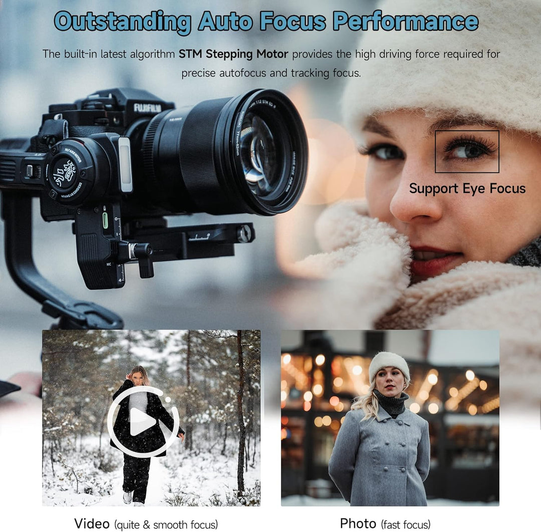 VILTROX 75mm f/1.2 XF-Objektiv für Fuji-X-Mount, F1.2 Weitwinkel-APS-C-Festbrennweitenobjektiv für F