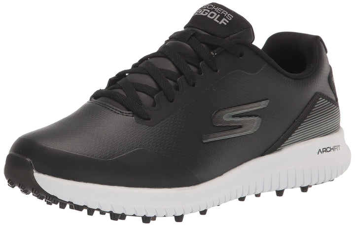 Skechers Herren Max Fairway 3 Arch Fit Spikeless Golfschuh Sneaker 45 EU Schwarz Weiss, 45 EU Schwar