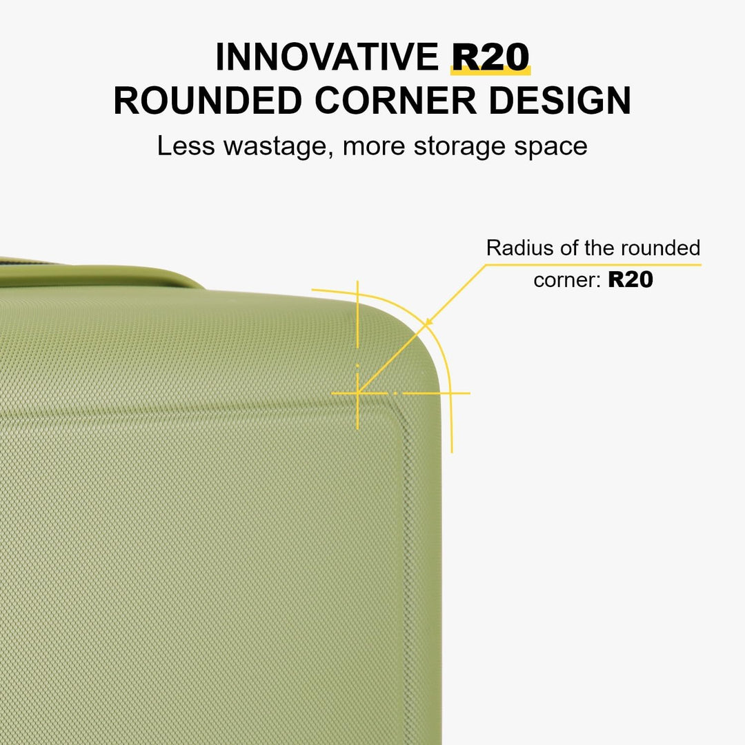 LEVEL8 Handgepäck Koffer, Leichtgewicht aus 100% Polycarbonat,Koffer Trolleys Hartschalen,Trolley Ca