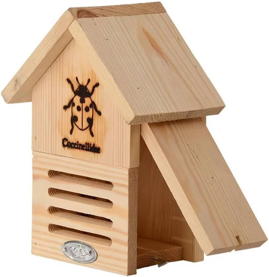 Esschert Design USA WA39 WA37 Marienkäferhaus-Silhouette FSC 100%, braun