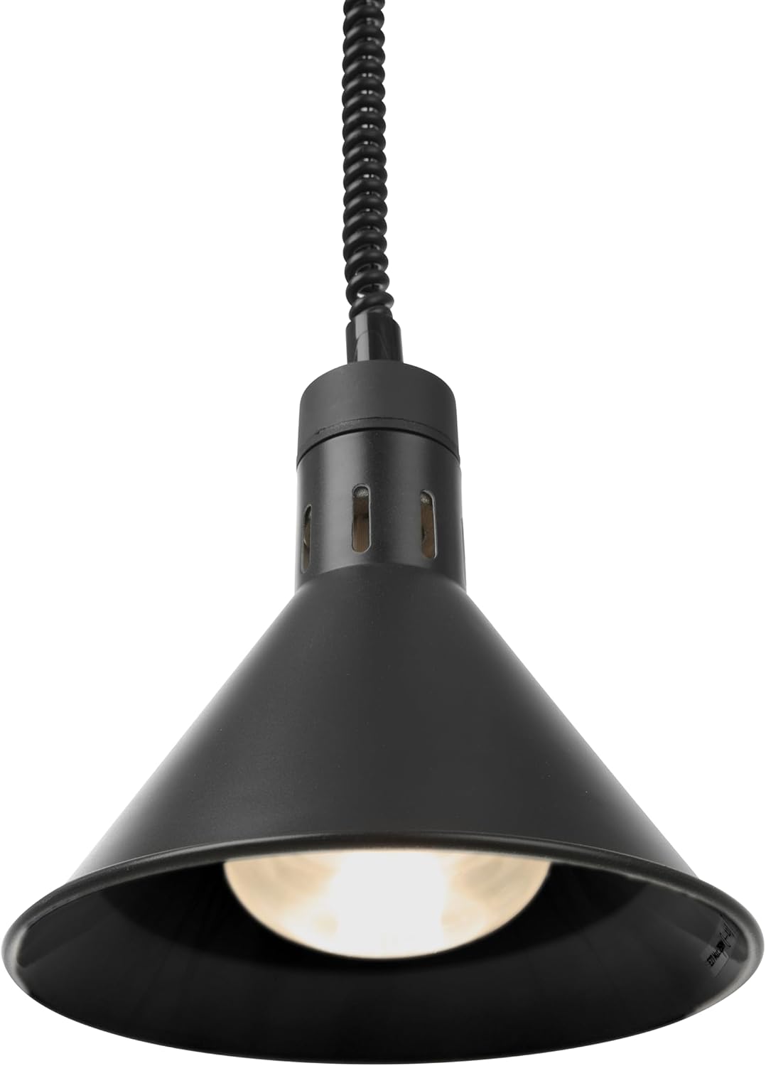 HENDI Wärmelampe, Inkl. Splitterfreie lampe, Höhenverstellbar, Konisch, Warmhalten von Speisen, Spei