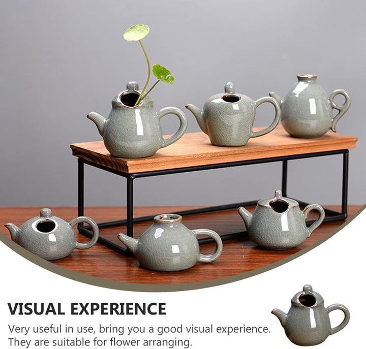 BESPORTBLE Kunstpflanze 6 Stücke Keramik Set Mini Dekorative Moderne Blumenvase Einzelne Flasche Vin
