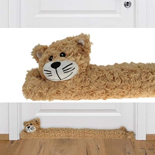 Zugluftstopper für Fenster oder Türen vermindert Wärmeverlust 90 cm von E-Com24 (Katze), Katze