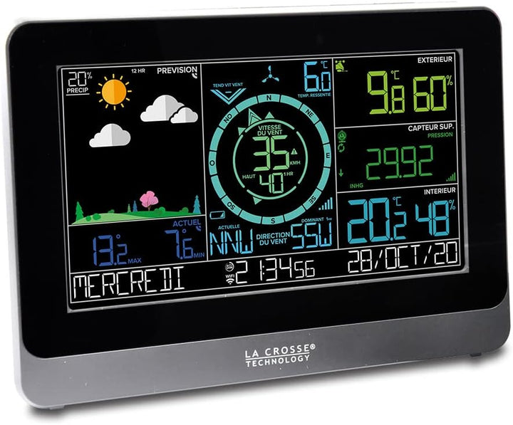 La Crosse Technology - WS6863 Wetterstation Semi-Professional mit WLAN-Verbindung – Schwarz