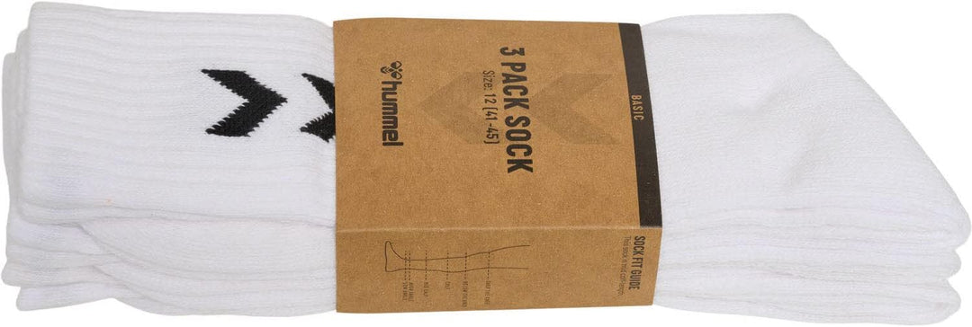 hummel Unisex Sportsocken Basic - 15er Pack 36-40 white (9001), 36-40 white (9001)