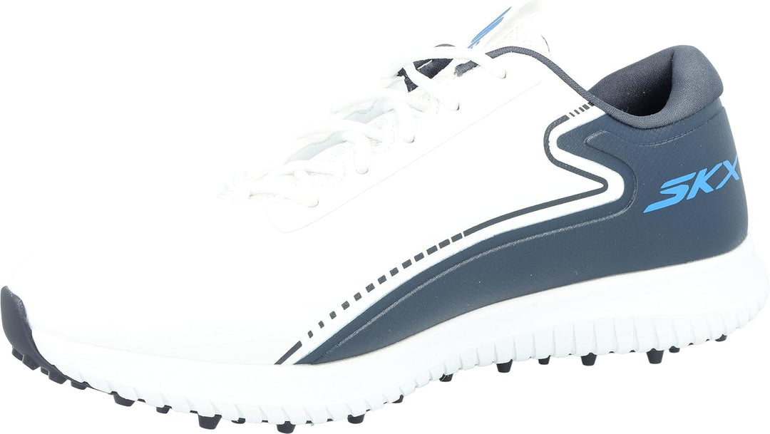 Skechers Herren 214032 Sportschuhe 41 EU Weiss Marineblau, 41 EU Weiss Marineblau