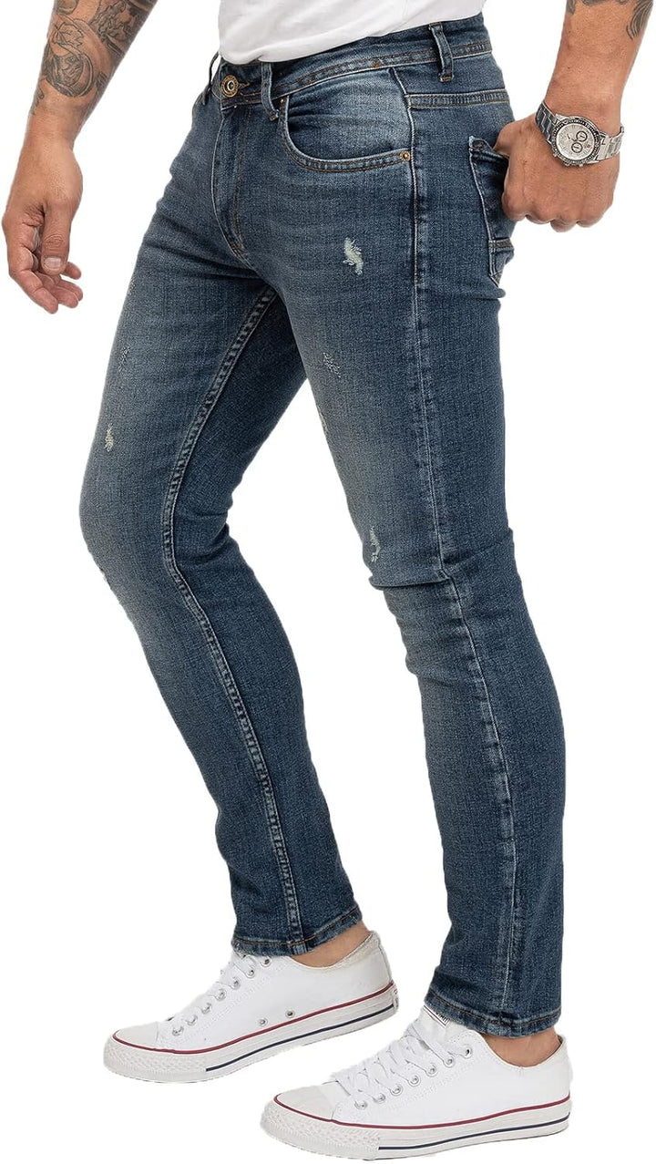 Rock Creek Herren Jeans Hose Slim Fit M21 29W / 32L Rc-2274-blau, 29W / 32L Rc-2274-blau