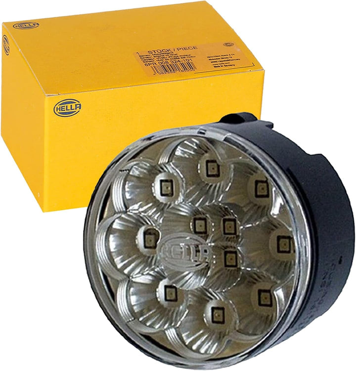 HELLA - Blinkleuchte - LED - 24V - Einbau/Schraubanschluss - Lichtscheibenfarbe: glasklar - hinten/l