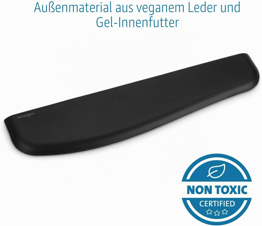 Kensington K52800WW ErgoSoft Handgelenkauflage (für flache Tastaturen, 445 x 101 x 10 mm) schwarz Sc