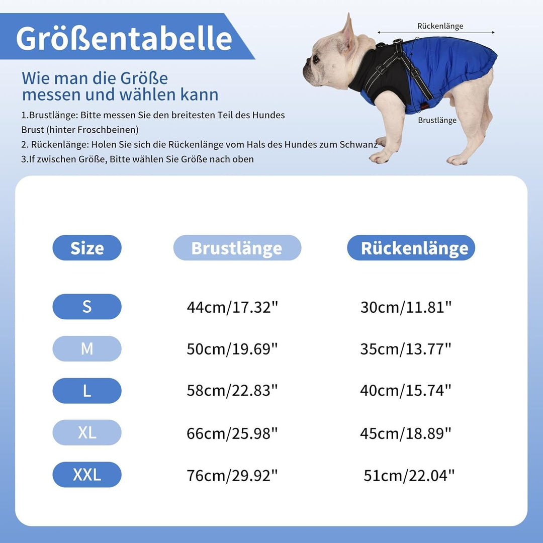 Hundemantel Hundejacke Winter Wasserdichter Hundemantel Kleiner Hundemantel Welpen Harness Hundemant