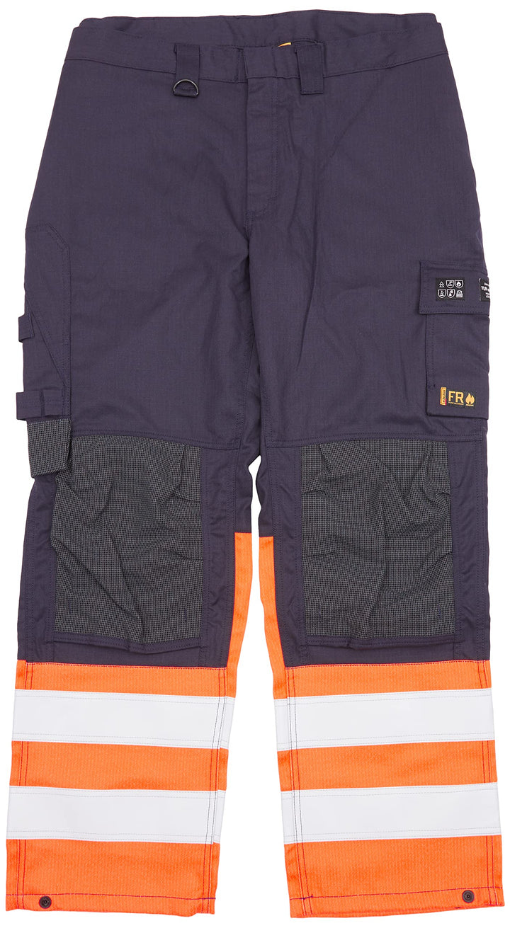 BLÅKLÄDER Multinorm Arbeitshose Cargo Schwarz 32 Marineblau, Orange D96, Marineblau, Orange D96