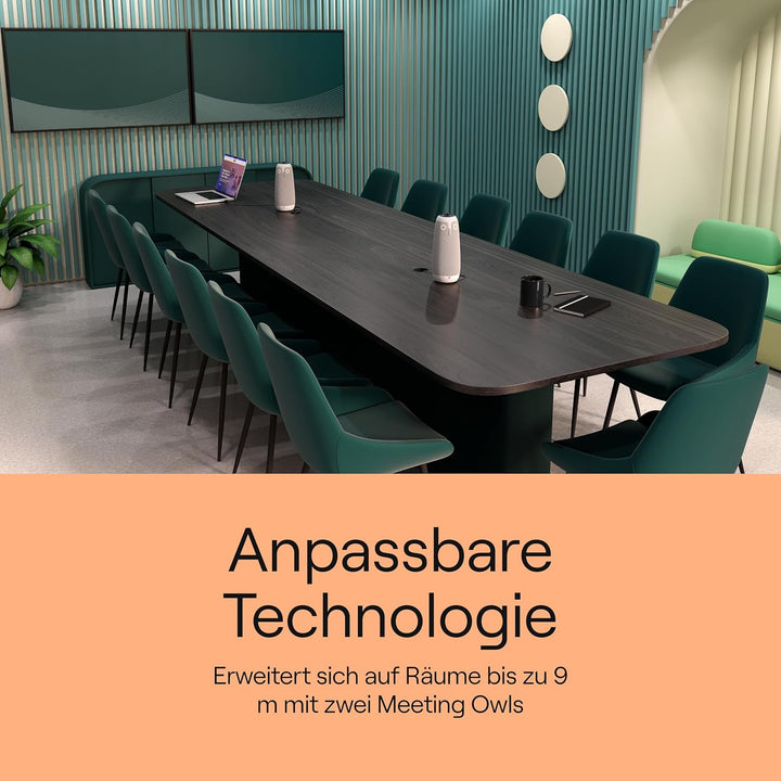 Owl Labs Meeting Owl 3 – 360-Grad, 1080p HD Smart Videokonferenzkamera, Mikrofon und Lautsprecher (a