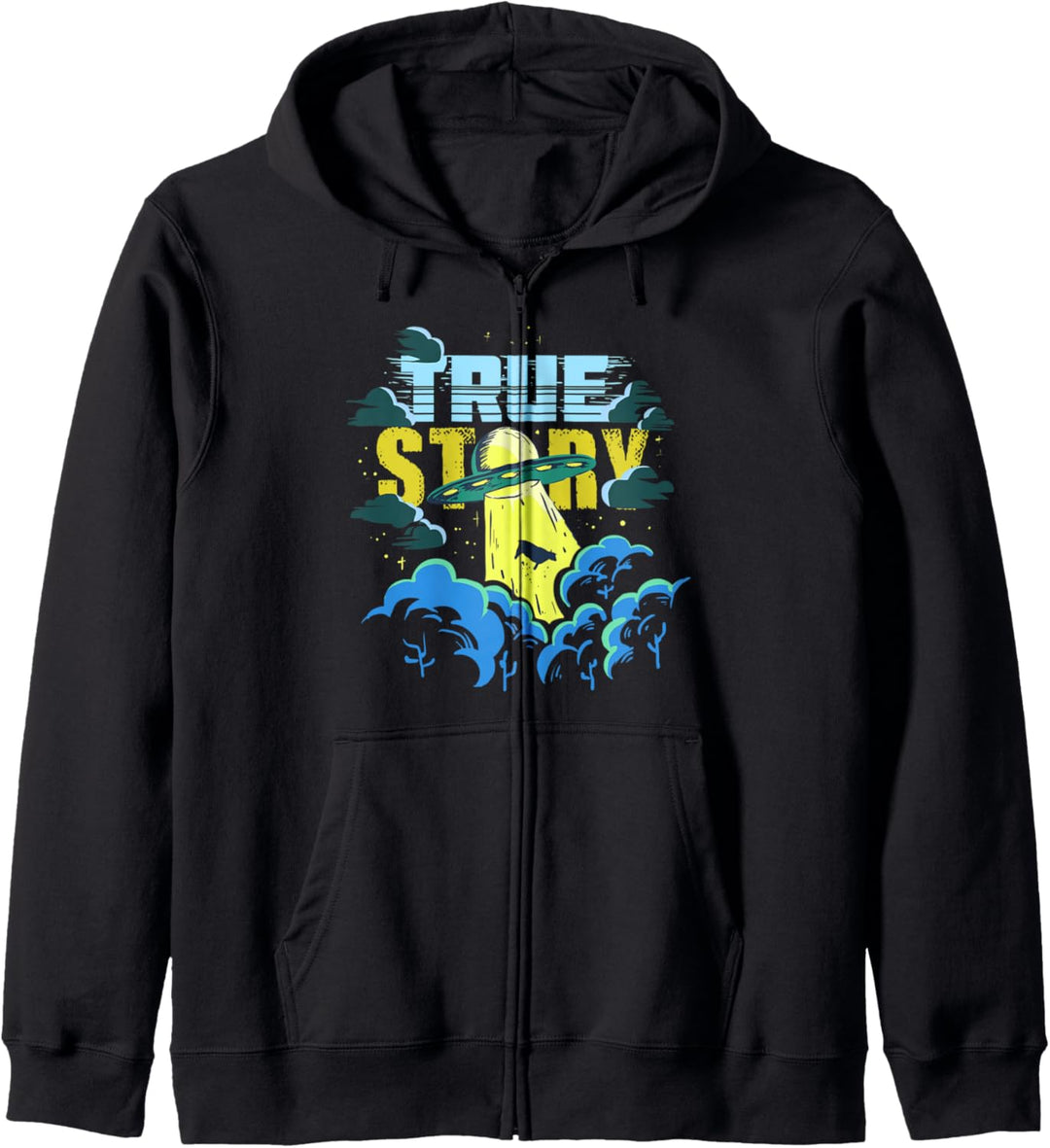 Alien Kuh Entführungsgeschenk für einen alten Kapuzenjacke