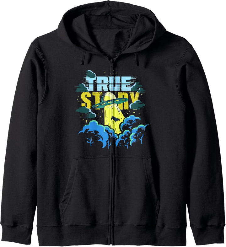 Alien Kuh Entführungsgeschenk für einen alten Kapuzenjacke