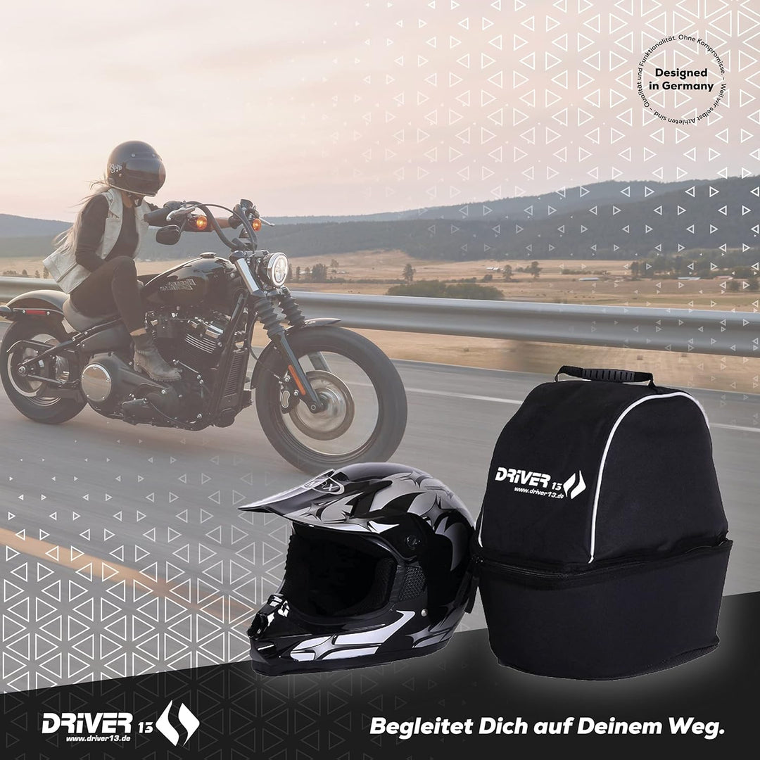 Driver13 Motorradhelm Tasche Helmtasche XL