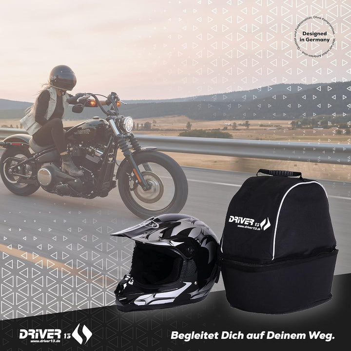 Driver13 Motorradhelm Tasche Helmtasche XL