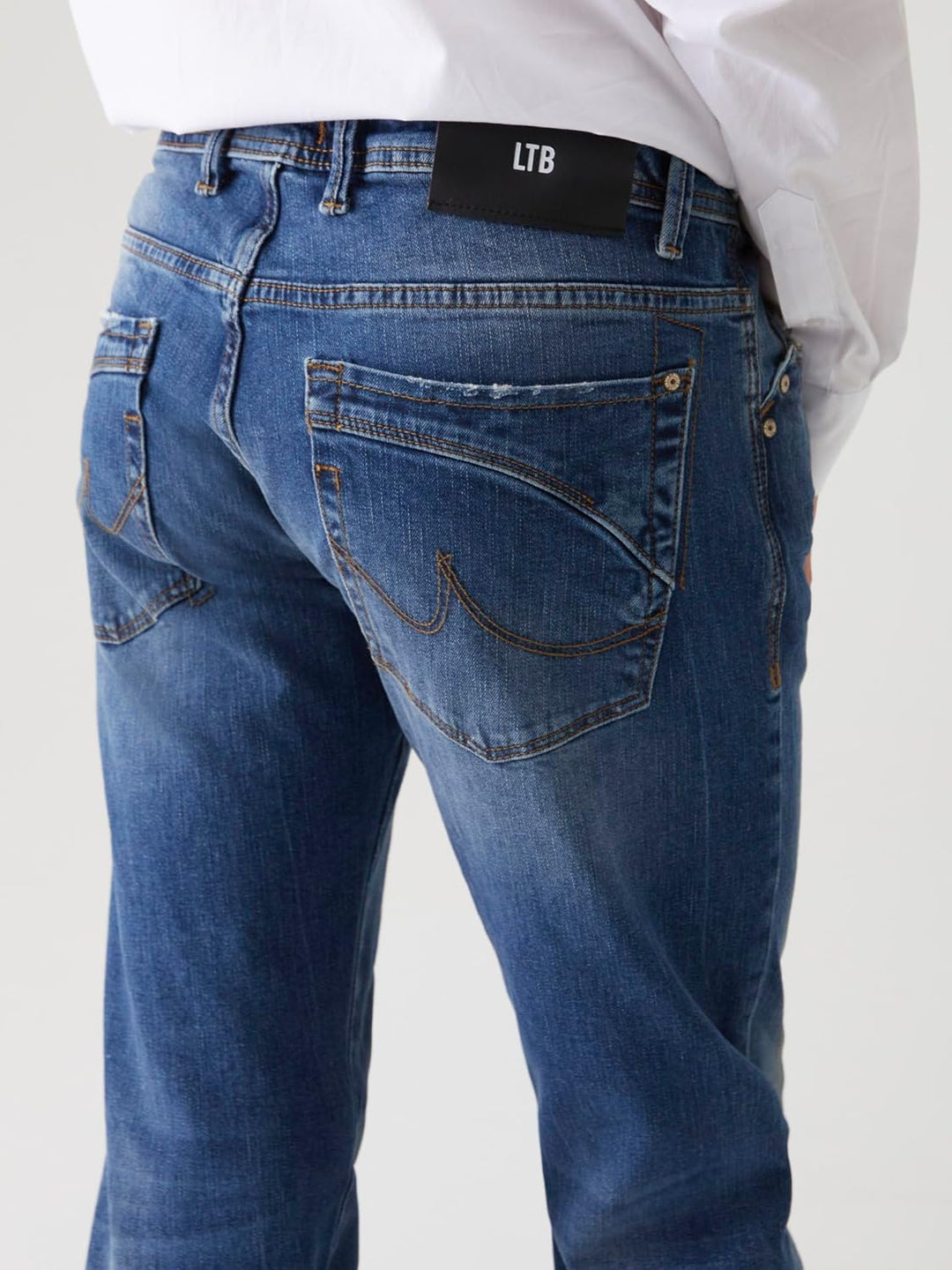 LTB Roden Herren Bootcut Fit Jeans W28 - W48 Low-Waist Stretch Jeanshose Blau 29W / 34L Dark Blue, 2