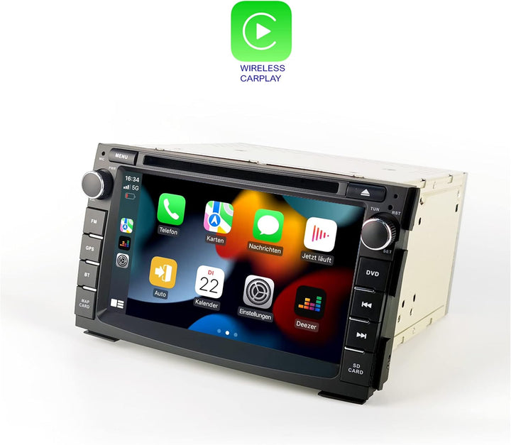 Kompatibel mit: Kia Cee'd Venga 7" Touch Android Autoradio DVD GPS Navi CarPlay AndroidAuto