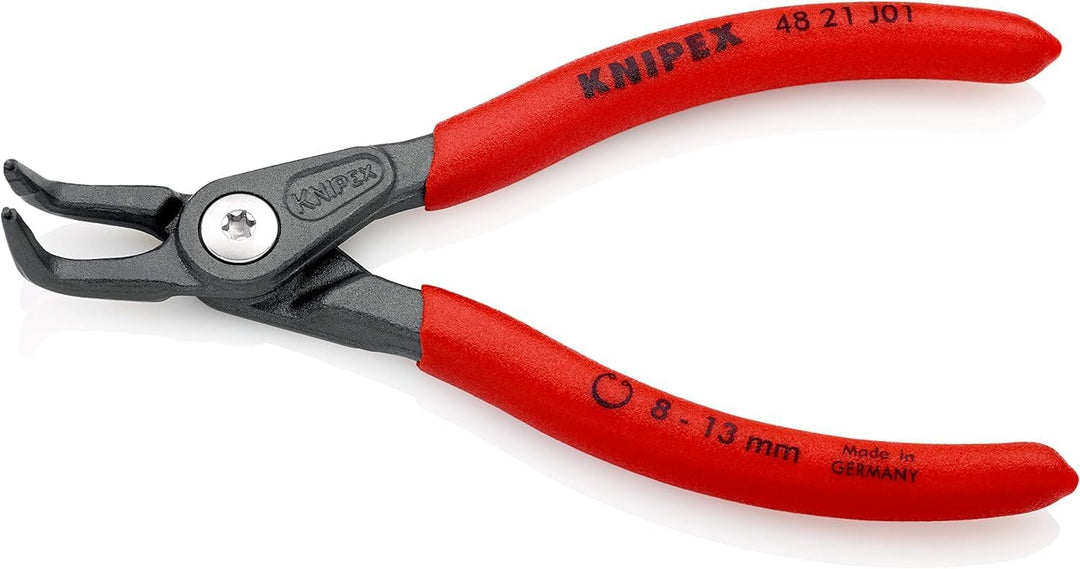 Knipex Präzisions-Sicherungsringzange für Innenringe in Bohrungen grau atramentiert, mit rutschhemme