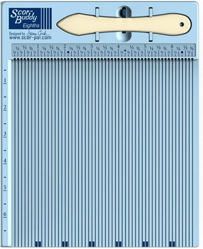 Scor-Buddy Eighths Mini Scoring Board 9"x7.5"-Imperial Mehrfarbig/Meereswellen (Ocean Tides), Mehrfa