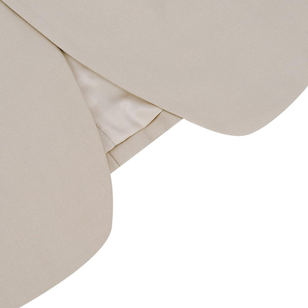 Allthemen Herrenanzug 2 Teilig Slim Fit Anzüge Business Hochzeitanzug für Männer S Beige, S Beige