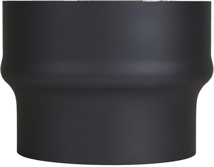 LANZZAS Ofenrohr Erweiterung von 150 mm auf 180 mm, Farbe: schwarz-metallic, (im Durchmesser Ø 150 m