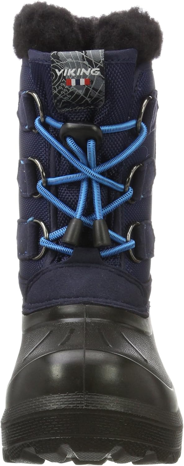 Viking Unisex Kinder Istind Schneestiefel, Mid Blue Black