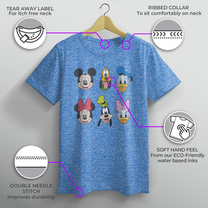 Disney Jungen Always Trending Stack Hoodie, S Königsblau Meliert