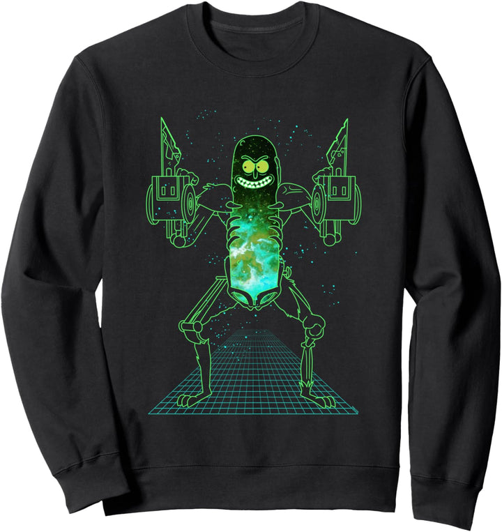 Adult Swim Rick & Morty Galatic Pickle Puff Sweatshirt