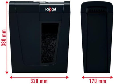 Rexel Aktenvernichter Secure X8, Partikelschnitt, 9-8 Blatt A4 (70-80 g/m²) Kapazität, Sicherheitsst