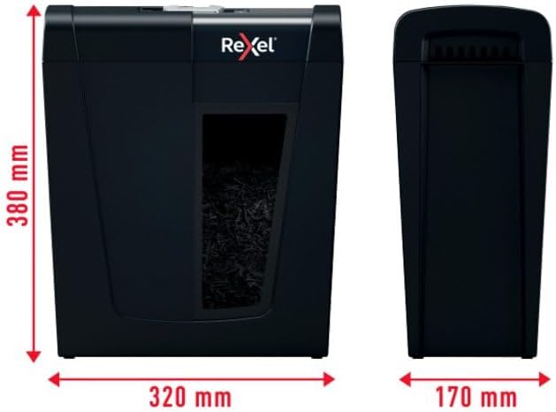 Rexel Aktenvernichter Secure X8, Partikelschnitt, 9-8 Blatt A4 (70-80 g/m²) Kapazität, Sicherheitsst