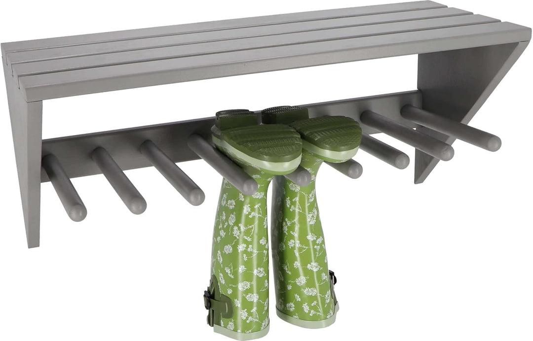 Esschert Design Wandstiefelhalter, grau, 76 x 31.3 x 35, CF49G