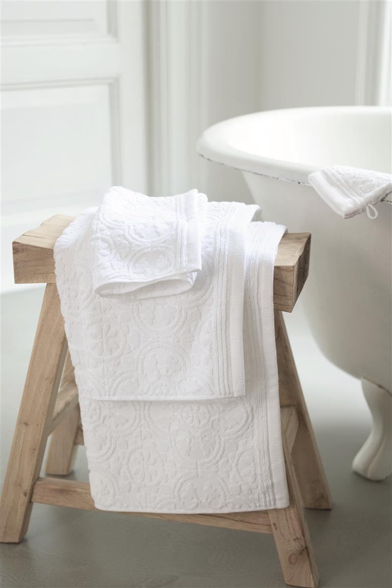 PiP Studio Saunatuch Tile de Pip Farbe Weiss Grösse 100x180
