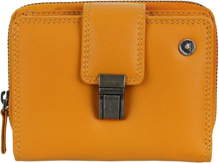 Greenburry Spongy Geldbörse Leder 9,5 cm Yellow, Yellow