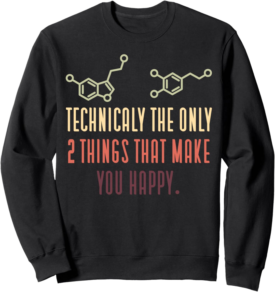 Psychologie Serotonin Dopamin Chemische Formel Psychologen Sweatshirt