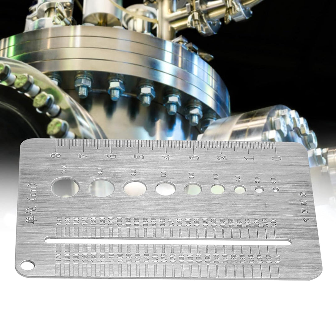 2-10mm Screw Checker Gauge Stahl Screw Checker Edelstahl Screw Gauge Platte Schraubendurchmesser Mes
