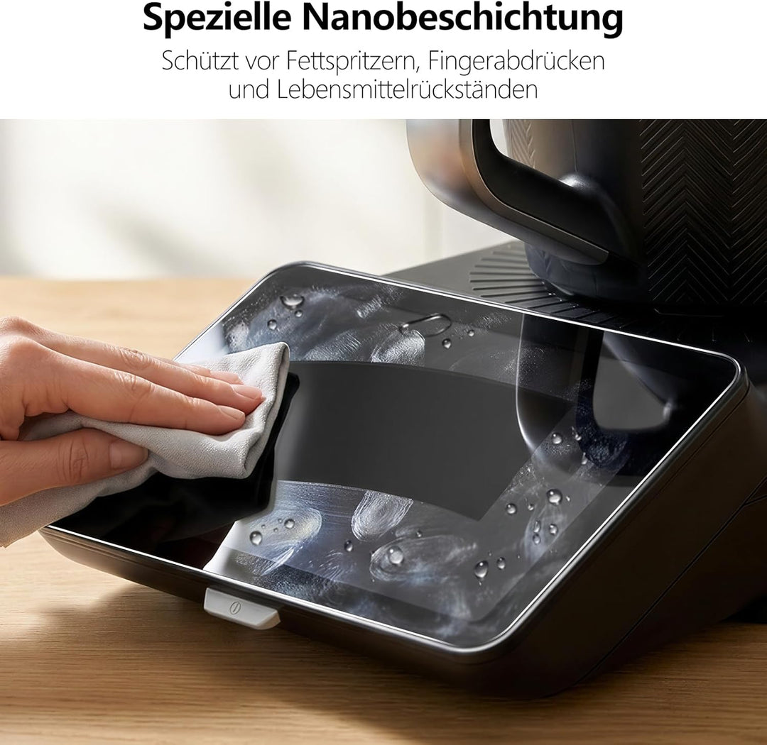 OMOTON für Vorwerk Thermomix TM7 für Panzerglas, Full Screen Automatische Installation 9H Folie, Ant