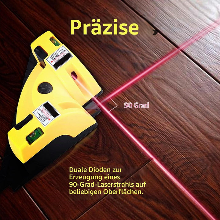 Winkellaser (mit Wasserwaage), Bodenlaser-Nivelliergerät, 90°-Fliesenlaser (mit Vertikallaser), geei