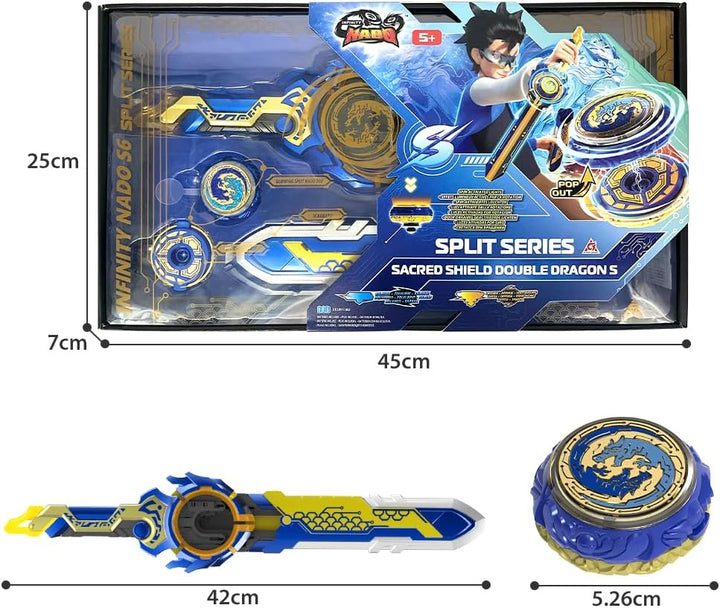 INFINITY NADO Kreisel für Kinder Metall Spielzeug Jungen, Battle Tops Kreisel Launcher Spielzeug, Sp