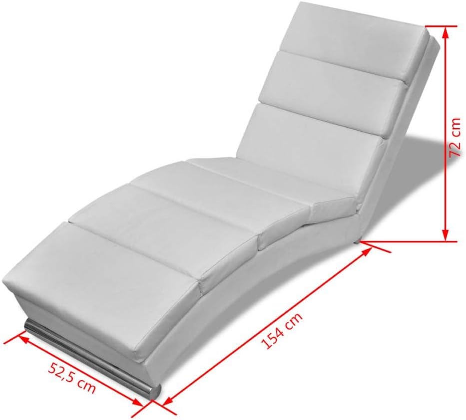 Tidyard Relaxliege Liegesessel Chaiselongue Wohnzimmer Relaxsessel Liege mit Verzinkten Stahlfusslei