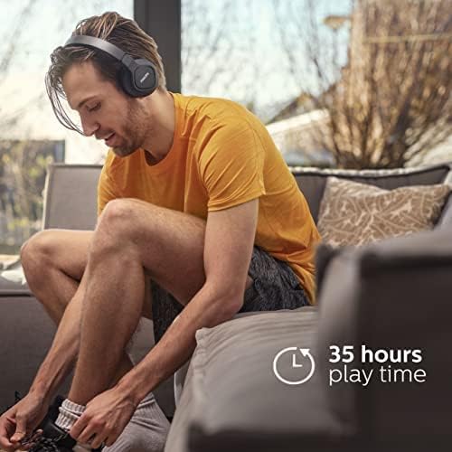 Philips TAA4216BK Kabellose On-Ear-Bluetooth-Sport-Kopfhörer | Leicht und Robust | Waschbare Ohrmusc
